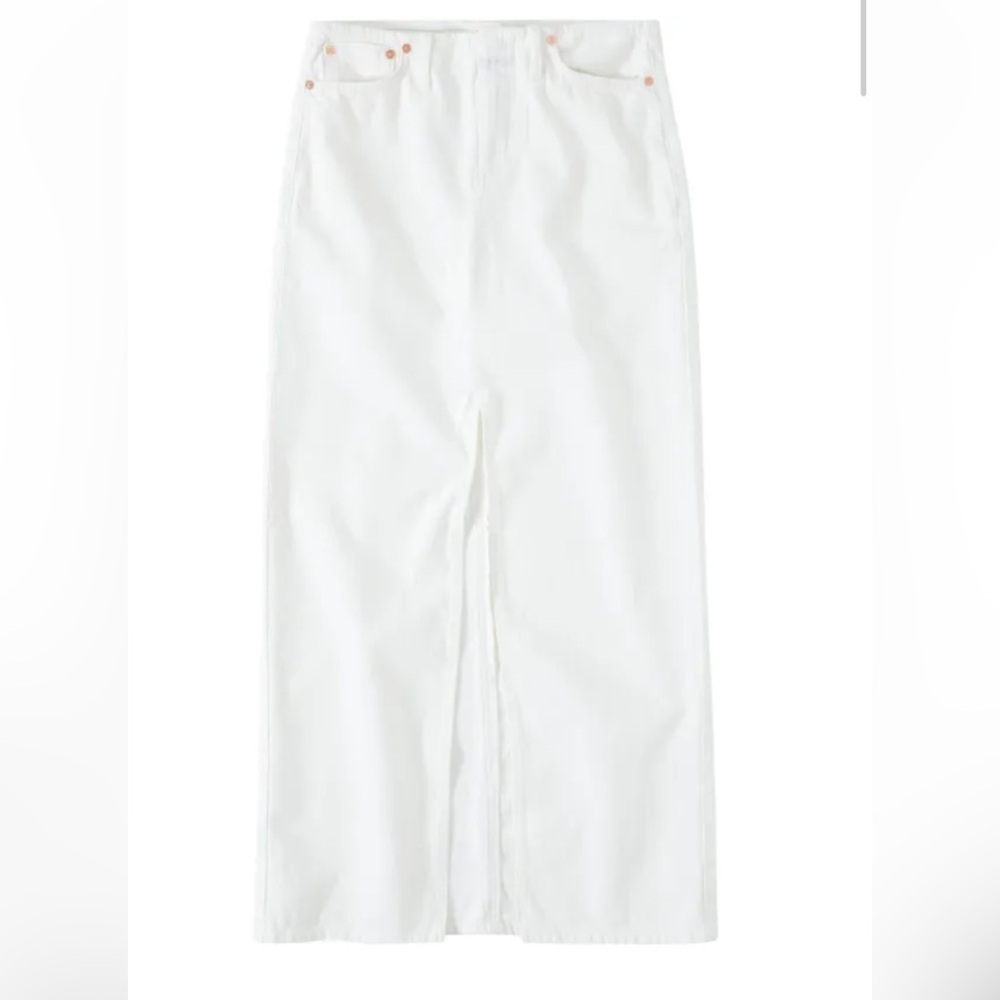 CLOSED white denim pencil skirt